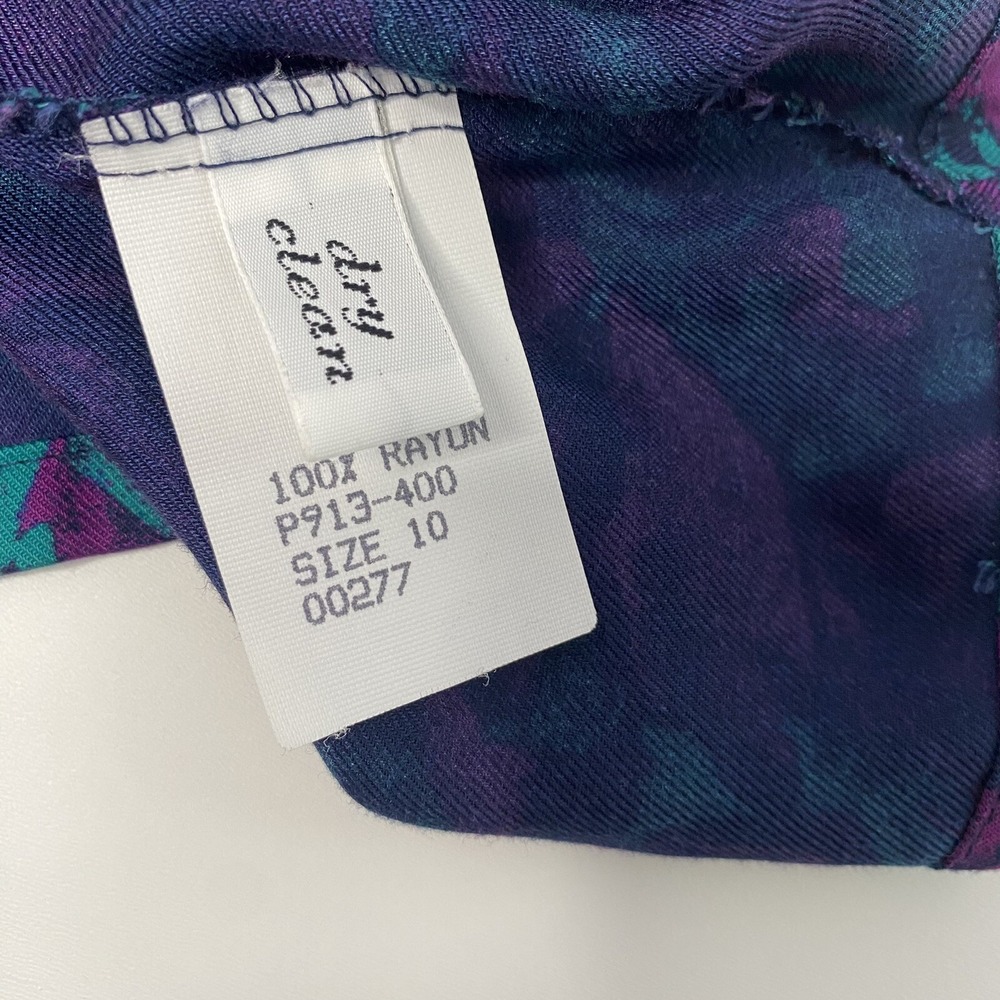 Country Sophisticates by Pendleton Blouse Button Up Abstract Floral size 10 - Picture 14 of 16